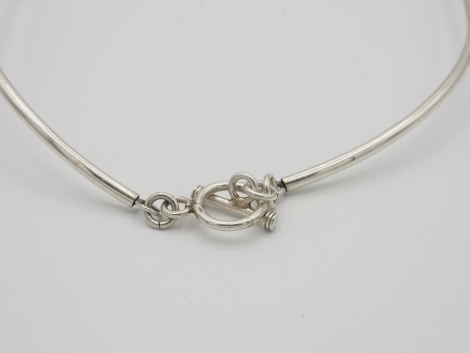 Collar gargantilla vintage Silpada moderno plata esterlina cuarzo rosa palanca Foto 4 de 4