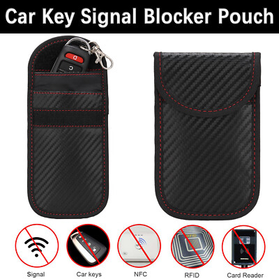 Anti-theft Car For Key Fob RFID Signal Blocker RFID Shielding Faraday Pouch Bag