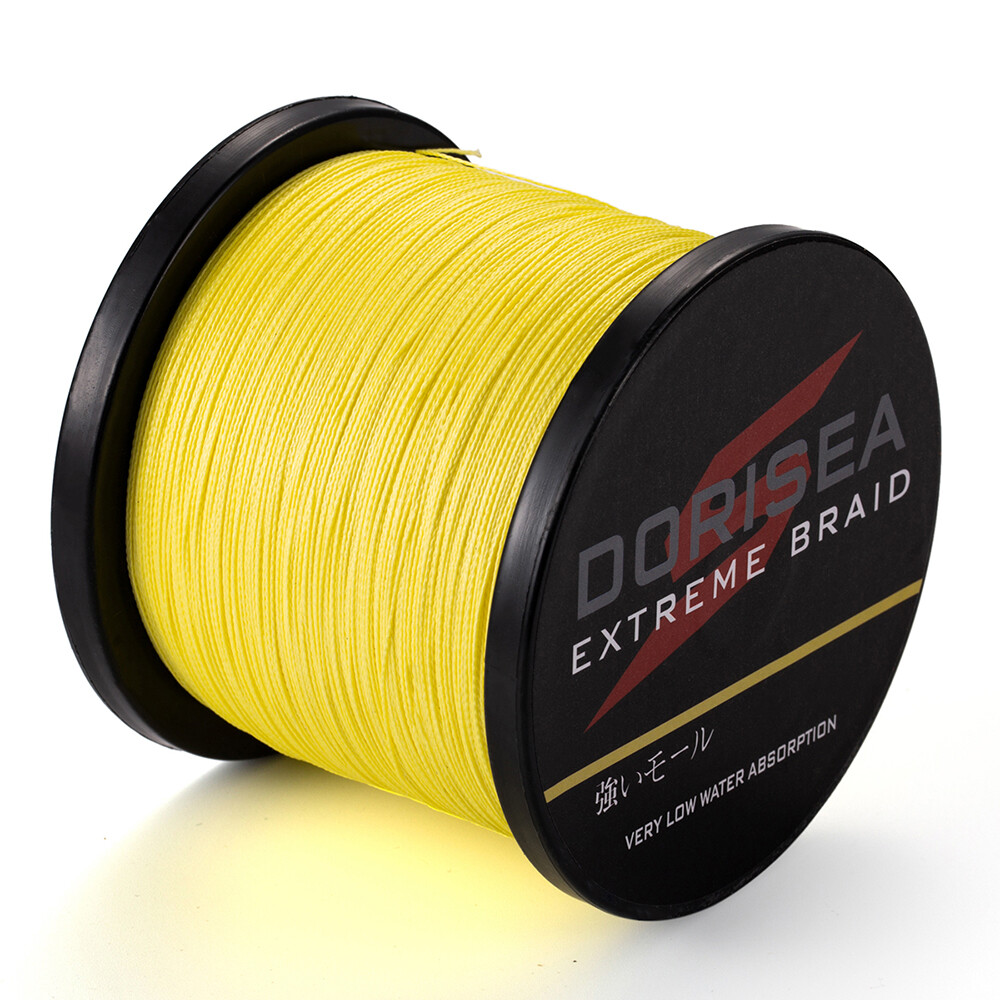 500M Yellow Braid Dorisea Dyneema PE Braided Fishing Line Fresh/Saltwater |  eBay