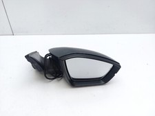 SKODA SUPERB MK3 B8 2016 WING MIRROR MANUAL FOLD FRONT RIGHT SIDE IN GREY LF7Y