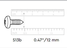 Keter Parts Fusion Oakland Artisan Manor Shed Replacement Screws S13B (10 pcs)