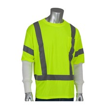 PIP ANSI Class 3 T-Shirt, Integrated A2 Cut Resistant Sleeves, M-3XL
