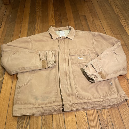Carhartt FR Jacket Mens XL Flame Resistant FRJ003 Quilt Lined Canvas Jacket USA✅ - 第 2/10 張圖片