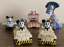 2020 McDonald's Mickey and Minnie Runaway Railway Happy Meal Toy Lot of 5