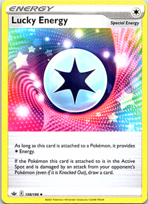 Lucky Energy 158/198 Regular Pokemon Chilling Reign Near Mint Lucky Energy 158/198 Regular Pokemon Chilling Reign Near Mint