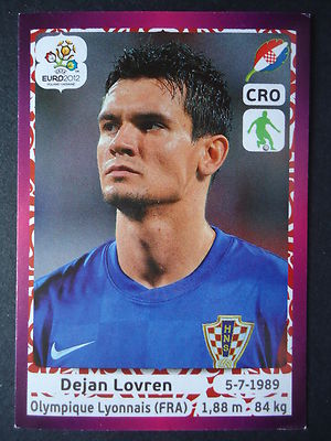 Panini 378 Dejan Lovren Kroatien EURO 2012 Poland Ukraine