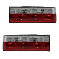 RüCkleuchten Set Klarglas FüR BMW E30 Bj. 1982-1987 Rot/Chrom