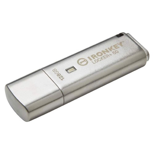 Kingston IronKey Locker+ 50 USB Flash Drive Encrypted 128GB IKLP50/128GB - Afbeelding 2 van 5