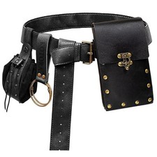 Renaissance Belt Pouch Coin Purse Skirt Hike Set Medieval Festival Costume Ha...