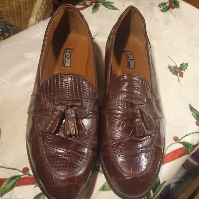 stacy adams burgundy dress shoes Men Casual Slip On Loafers Color Leather 11.5 M The Stacy Adams Alexander global-sizechart Heels What Color Shoes OPTIONS:Lace Top + Bustier