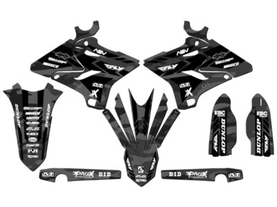 2008-2014 fits POLISPORT RESTYLE YZ 250 2-STROKE APACHE Grey Senge Graphics Kit