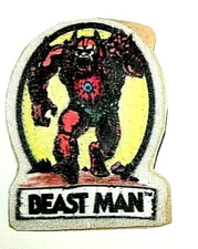 Vintage He-Man's Beast Man Cartoon Sticker Patch Set NOS 1980's Vending Prize