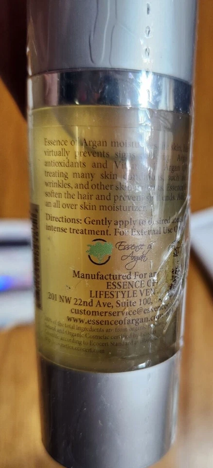 Essence Of Argan 100 % Organic Moroccan Argan Oil 1oz - 30ML - Image 3 of 4