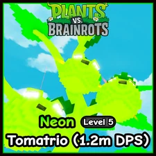 1.2m DPS Neon Tomatrio 2.4M DMG | TRADABLE | Plants VS. Brainrots PVB Roblox