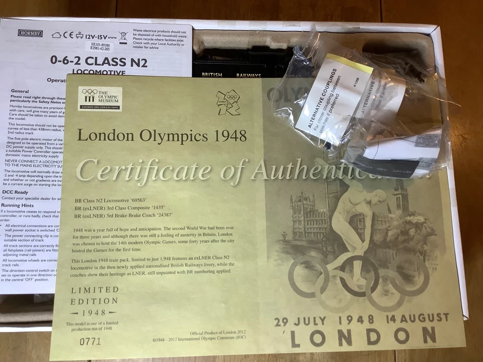 Hornby Limited Edition OO Gauge R2981 BR London Olympics 1948 Train Pack - Image 3 of 4