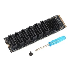 M.2 PCIe to SATA Adapter 6 Ports SATA 3.0 6Gbps Thunderbolt Expansion PCIE 3.0