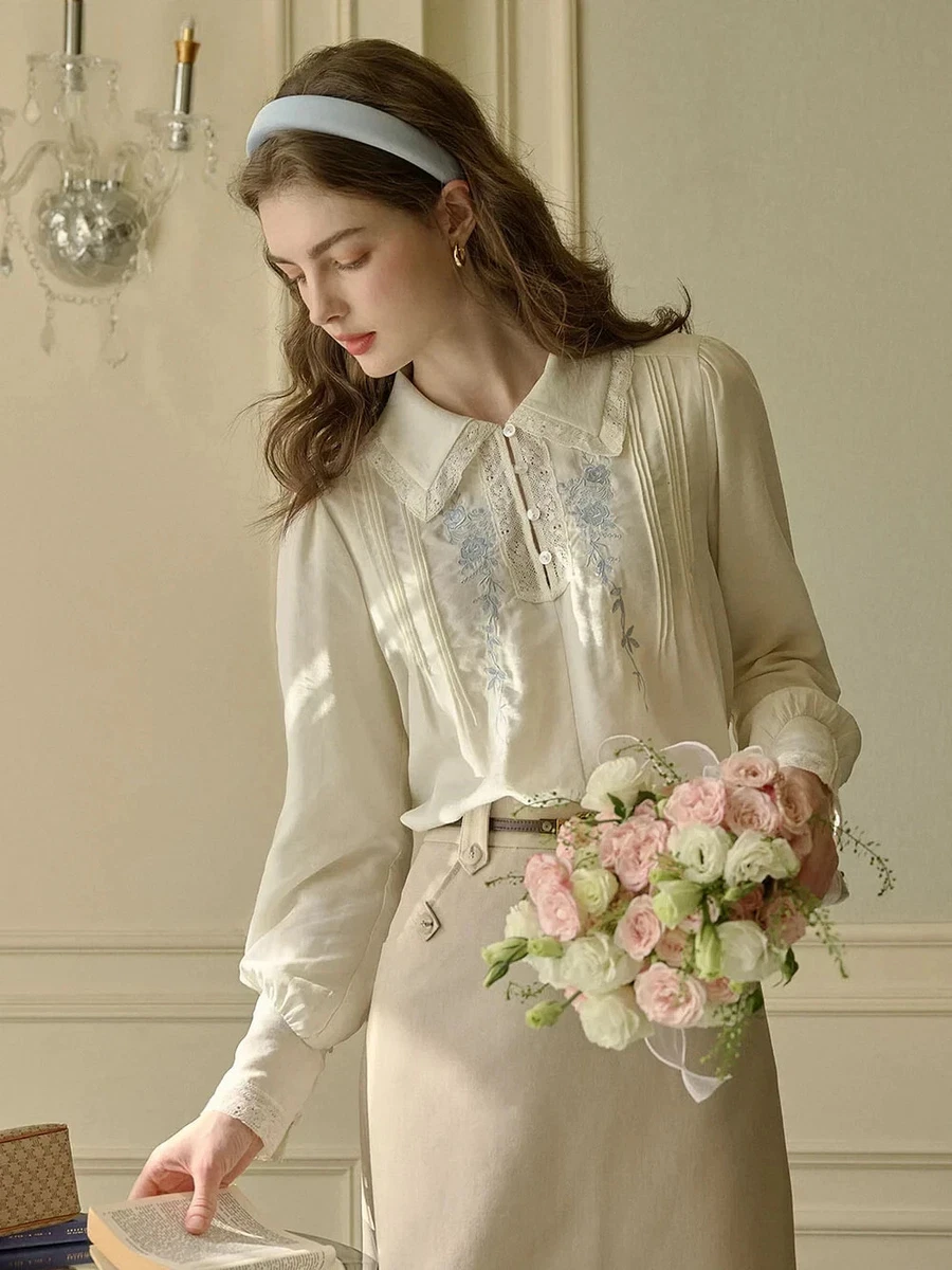 Camicetta Chiffon Donna Estate Camicia Stampa Floreale