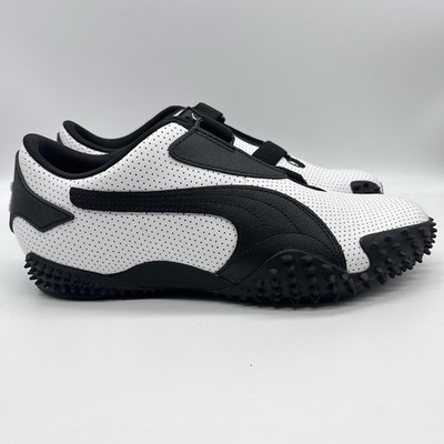 Puma Mostro Perforated Leather Pack Men s Sneakers White Black Size 9 397331-01