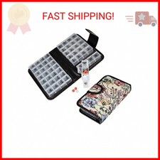 Floral Pill Case Box, 14 Day Pill Holder Pill Container  Medication Organizer,