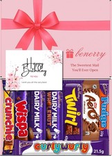 Benerry Cadbury Chocolate Gift Box 8pc – Happy Birthday – Letterbox Hamper UK