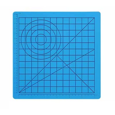 3D-Druckstift Matte Unterlage Design Pad mit geometrischen Formen 177x177mm blau