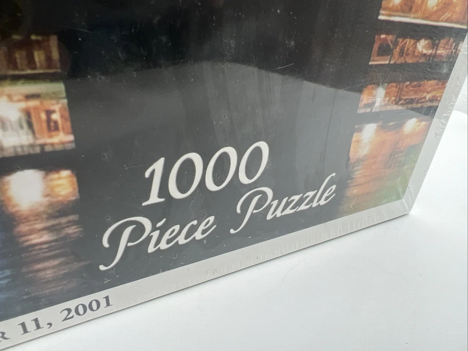 Rompecabezas White Mountain 1000 piezas tributo a la luz NYC 9/11 World Trade Memorial NUEVO Foto 4 de 4