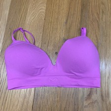 Maidenform Womens Purple Wirefree Comfort Bra MBT110 Size Large L Seamless