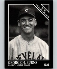 1991 Conlon Collection #309 George Burns NM-MT Indians MVP