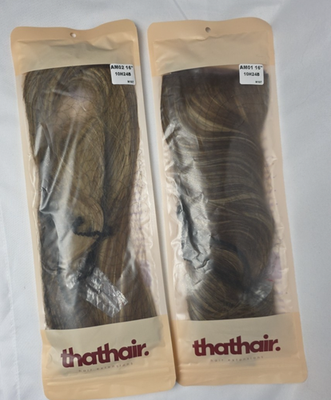 ThatHair Halo Hair Extension - Ash Blonde - Set Of 2 - 16  display picture 3