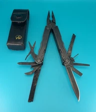 Leatherman BLAST Multi-Tool , Retired Multitool w/ Knife Pliers! BLACK OXIDE!