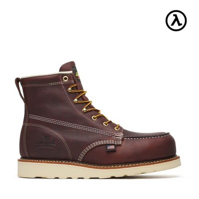 THOROGOOD 6'' AMERICAN LEGACY NANO MOC TOE LEATHER MEN'S WORK BOOTS 804-6120
