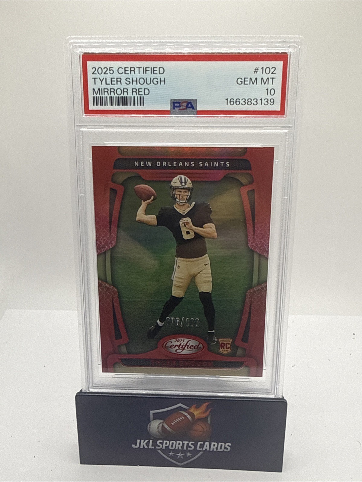 Tyler Shough Panini Certified #102 Red Mirror