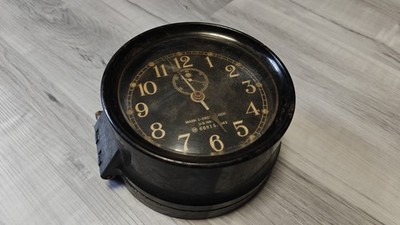 USN MARK I DECK CLOCK  1943 Seth Thomas USA 60814 Us Navy Non Working, Display P