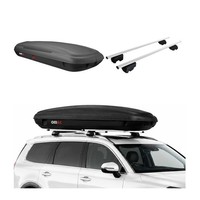Carbonlook Dachbox 480L + DachträGer Ford Kuga III 2019-2026 Silber AbschließBar