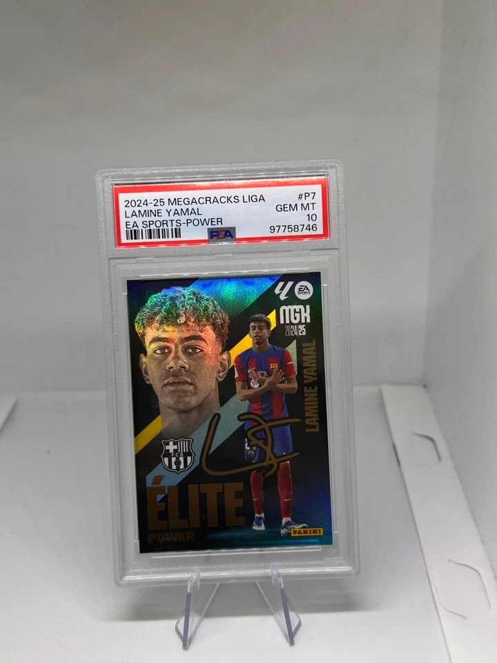 Lamine Yamal #P7 FC Barcelona Panini Megacracks Elite Power 2024 25 PSA 10 - Imagen 2 de 3