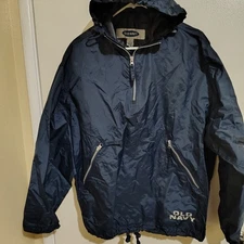 all weather Hoodie men's Old Navy sz S Ziper Pocket %100  Nylon rain protection