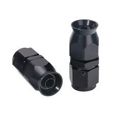 2Pack -6AN (AN6) PTFE Straight Swivel Fuel Oil Coolant Braided Hose Fitting 6AN