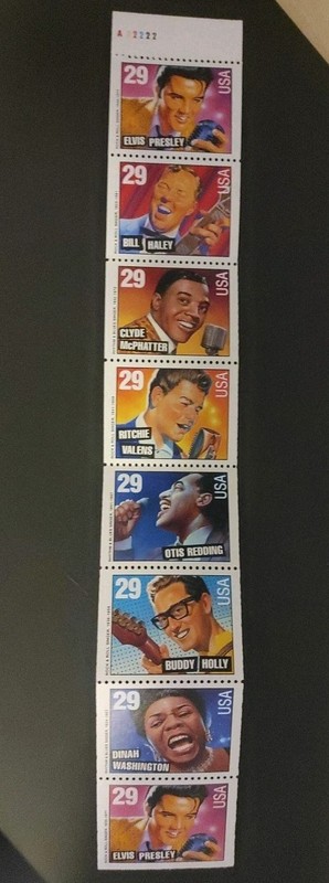 US Stamps SC # 2737a, Singers & Songwriters, Booklet Pane of (8) 1993 29¢ MNH