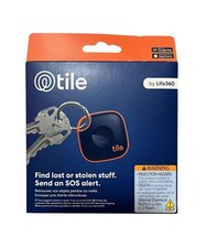 Tile Mate by Life360 Bluetooth Key Finder Navy Blaze 1-Pack New/Sealed