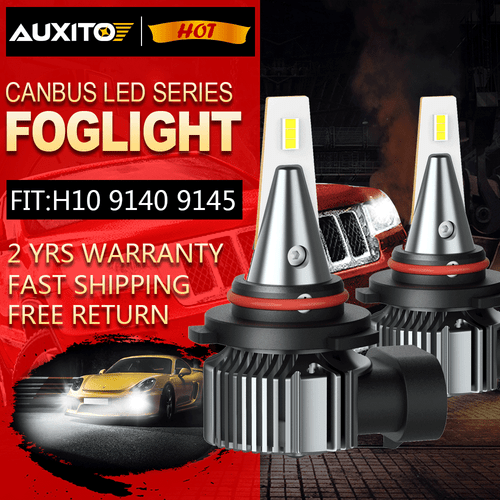 2PCS H11 H8 H9 CSP 100W 6500K White LED Fog Light Bulbs Conversion Halogen Kit - Picture 1 of 10