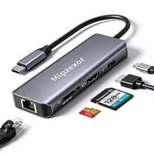 USBC Docking Station 8 in 1 USB C to hdmi gigabit ethernet Adapter 1Gbps Ethe...