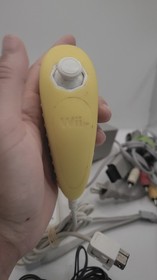 Nintendo Wii Console Bundle RVL-001 White OEM Cords Remote Nunchuk Tested...