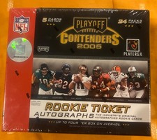 2005 Playoff Contenders Factory Sealed Football Hobby Box, 4 Autos/Box, RODGERS?