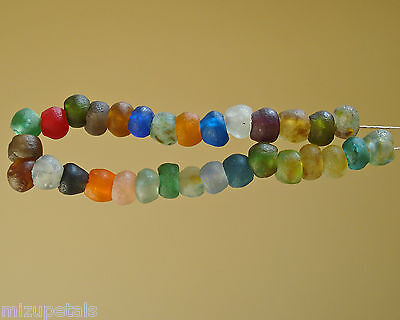 6 SIZES BEAUTIFUL FAIR TRADE ARTISAN UNENHANCED RECYCLED GLASS BEADS RARE RED