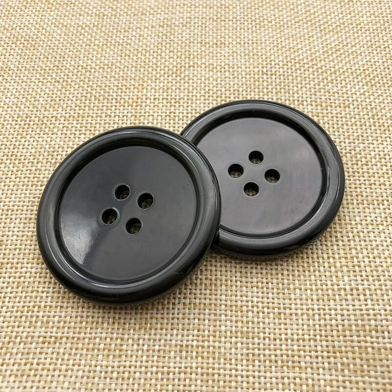 50mm 2" Large Resin Coat Sewing 4-holes Round Buttons DIY Accessories Garment - Image 3 of 4