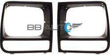 New Headlight Bezel Trim Set Black Fits 1997-2001 Jeep Cherokee Classic Limited New Headlight Bezel Trim Set Black Fits 1997-2001 Jeep Cherokee Classic Limited