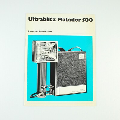 Bauer - Ultrablitz Matador 500  Flashgun - Instruction Manual Booklet - Vintage