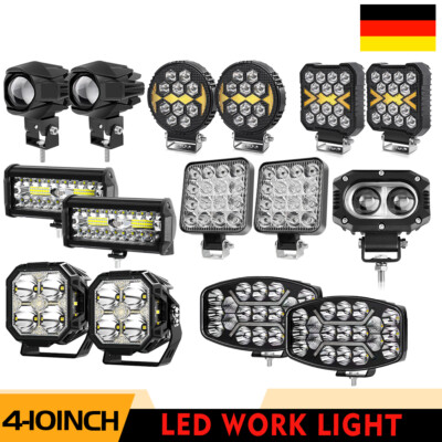 LED Arbeitsscheinwerfer Lichtleiste Auto Offroad SUV LKW Zusatzscheinwerfer 12V