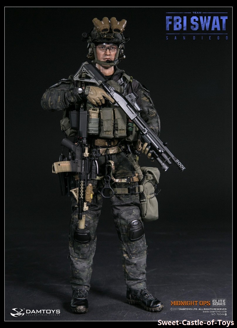 DamToys 1/6 US FBI SWAT Team Agent San Diego Midnight OPS 78044 A