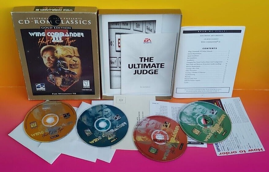 Wing Commander III: The Heart Of the Tiger -Big Box - PC- CD-ROM